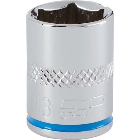 Channellock 1/4'' Drive 13 mm 6-Point Shallow Metric Socket 398187