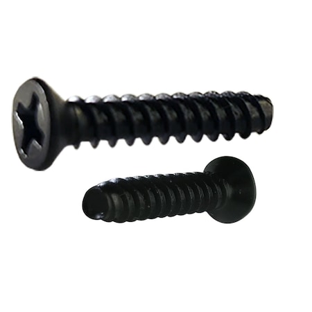 Newport Fasteners #4-20 x 3/4 in, Black Oxide Steel Flat Head Phillips Drive, 2000 PK 364852-2000