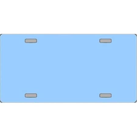 Powerhouse Baby Blue Solid Flat Automotive License Plates Blanks for Customizing PO824145