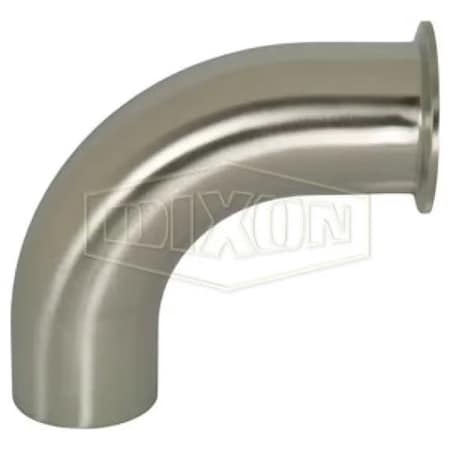 Dixon 90Deg Elbow, 4 in, Clamp x Weld, 316L SS, Domestic B2CM-R400