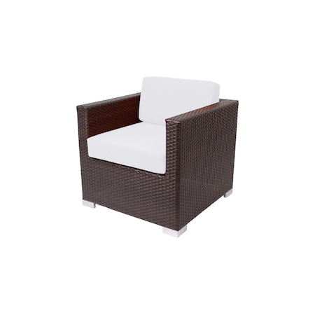 Bfm Seating Aruba Wicker Arm Chair with Sunbrella Cushions PH5102JV-14091