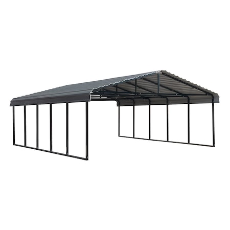 Arrow 20 x 24 x 7 ft Charcoal Carport CPHC202407