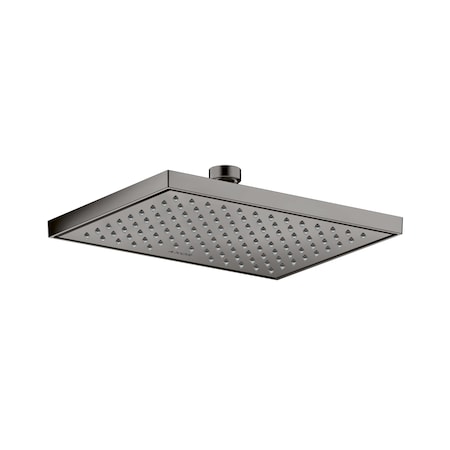 Axor ShowerSolutions Showerhead Square 245/185 1-Jet, 1.5 GPM in Polished Black Chrome 35372331