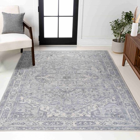 Jonathan Y Modern Persian Vintage Medallion Light Gray/Ivory 5 ft. x 8 ft. Area Rug MDP106C-5