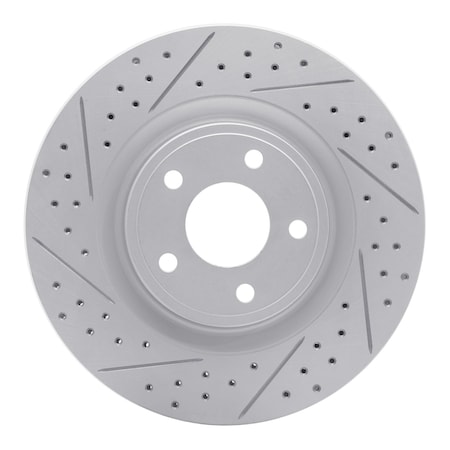 Dynamic Friction Co DFC Geoperformance Rotor - Drilled and Slotted 830-47037L