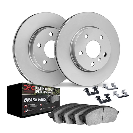 Dynamic Friction Co DFC Hi-Carbon Rotor - Heavy Duty Brake Pad includes Hardware 9412-47002