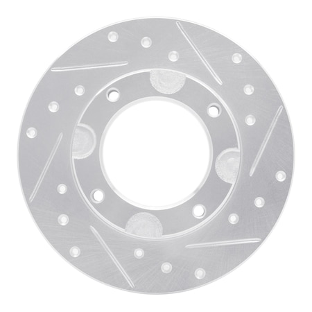Dynamic Friction Co DFC Brake Rotor - Drilled and Slotted - Silver 631-59002R