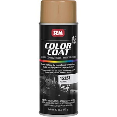 Sem Color Coat Flexible Coating, 16 oz Aerosol Can, Palomino, 24 hr Curing, Aerosol 15323
