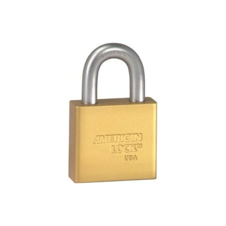 Master Lock Co Padlock 1-1/8in Shackle Yellow Aluminum Body A1305KD YLW