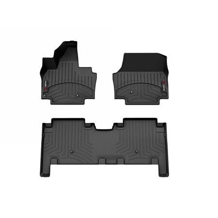 Weathertech Black, Front and Rear Floorliners 441860-1-3