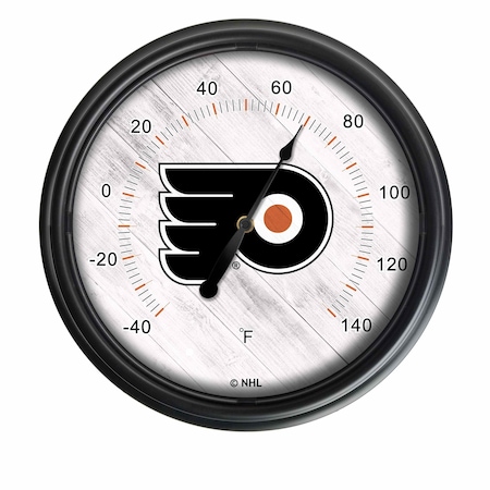 Holland Bar Stool Co Philadelphia Flyers Indoor/Outdoor LED Thermometer ODThrm14BK-08PhiFly