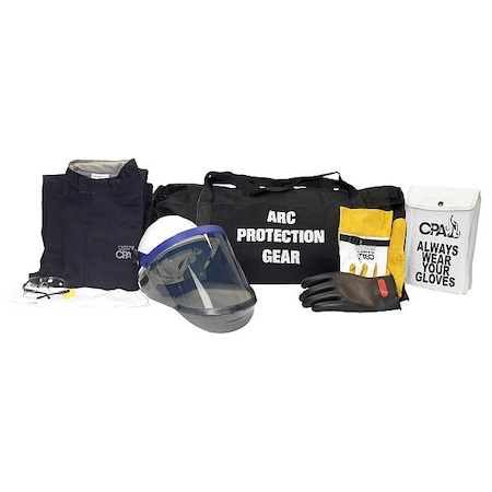 Chicago Protective Apparel Arc Flash Jacket and Pant Kit, Navy, M AG12-JP-M-10