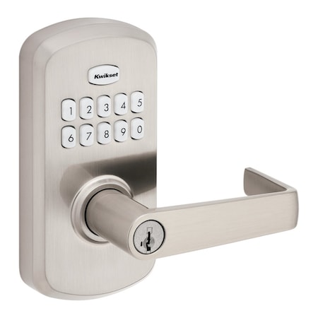 Kwikset Keypad Keyed Entry Locks Electronic Deadbolt Satin Nickel 955KNL-15S