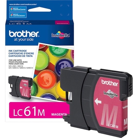 Brother Brother Innobella LC61M Ink Cartridge - Inkjet - Standard Yield - 325 Pages - Magenta - 1 Each LC61M