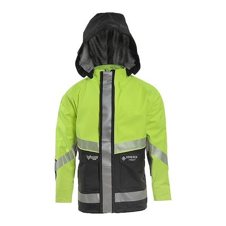 Drifire Rain Jacket, 31 cal/sq cm, 2XL, 8.3 oz Gore Tex Pyrad, Zipper Closure HYDRO2JACK-YB-2XT