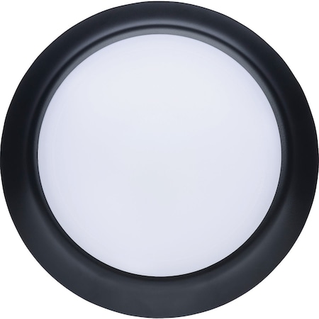 Satco Nuvo 7'' Black 60W Equivalent LED CCT-Selectable Disk Flush Mount Ceiling Light Fixture 62/1804