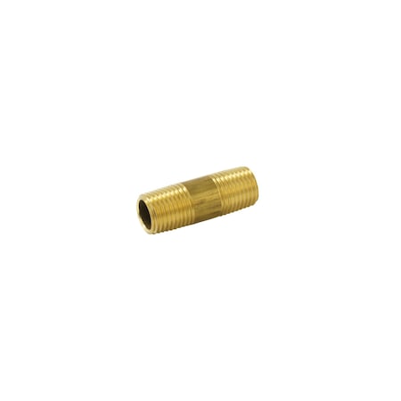 Proline Series Brass 1/4-in MIP x 1-1/2-in Nipple BN-741NLB
