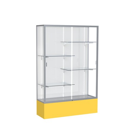 Ghent Spirit Floor Display Case 48x72x16, White, Satin 374WB-SN-GR