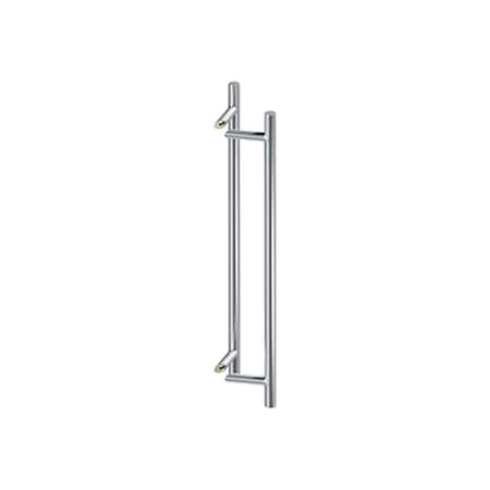 Deltana 36in Back to Back Round Offset Door Pulls Satin Stainless Steel Finish SSPORBB36U32D