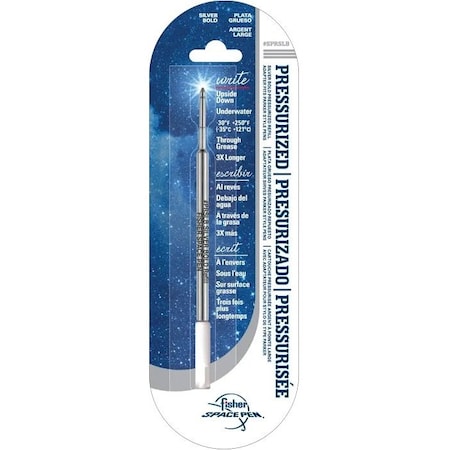 Fisher Space Pen Pen Ink Cartridge, Silver, Ballpoint SPRSLB