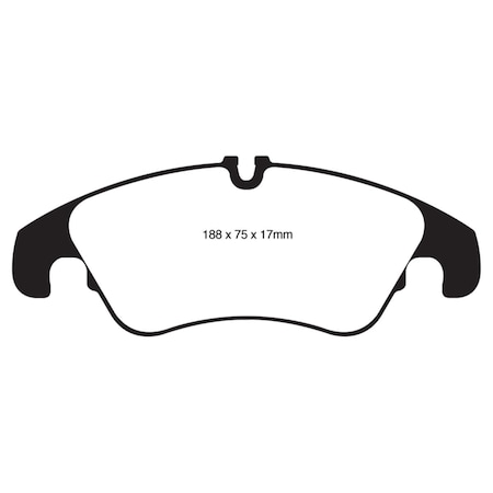 Ebc Redstuff Front Brake Pads for 2011 Audi A6 2.0L Turbo DP32022C