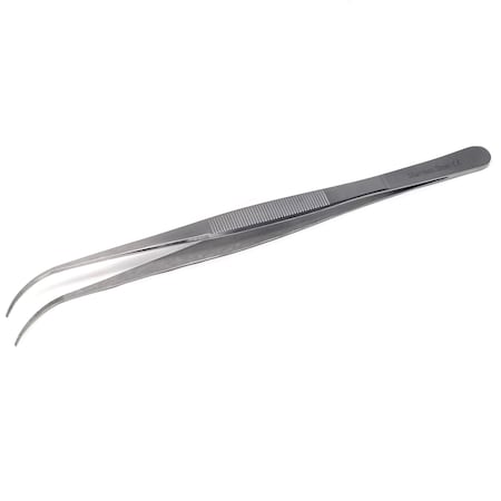 A2Z Scilab Forceps Micro 8 Inch Curved Serrated Narrow-Tip Stainless Steel Tweezers A2Z-ZR1132