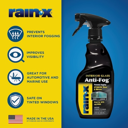 Rain-X 3.5 Oz. Liquid Interior Glass Anti-Fog Cleaner AF21106D