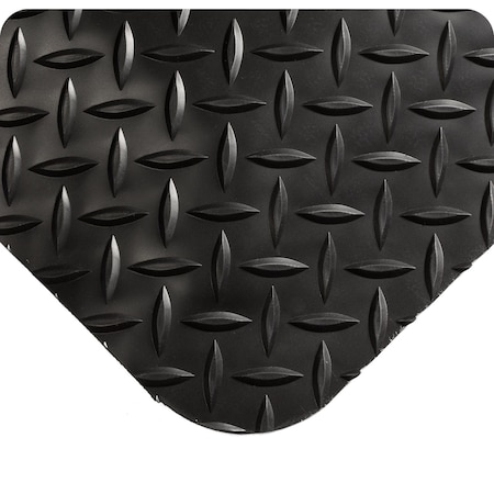 Wearwell Antifatigue Mat, 16 ft. L x 4 ft. W, Black 415.916X4X16BK