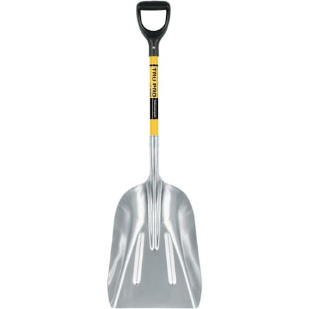 Truper Tru Pro 27'' Fiberglass D-Grip Handle Aluminum Scoop Shovel PALY-12F