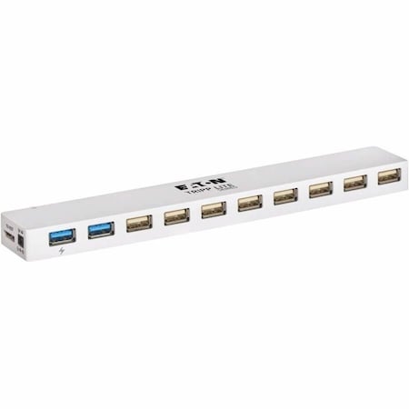 Tripp Lite USB Combo Hub, Plastic, 0.63 in H U360-010C-2X3