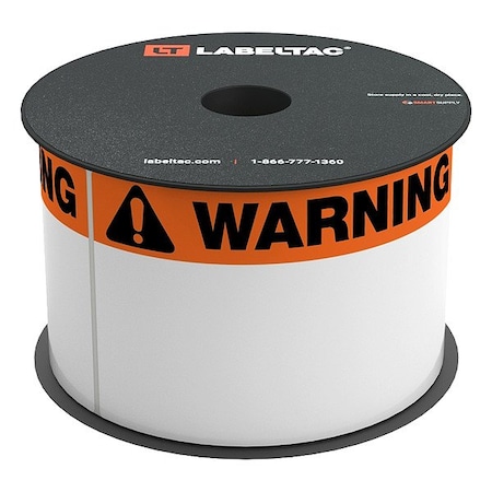 Creative Safety Supply LabelTac OSHA Header Supply, Blue; White LT35WARN