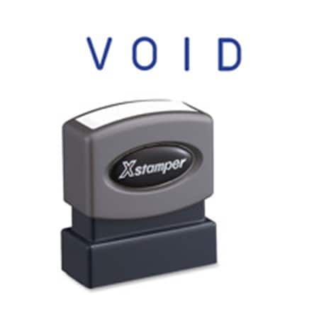 Shachihata Void Pre-ink Stamp- .5 in. x 1.63 in. Impression- Blue Ink XST1117