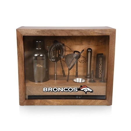 Picnic Time Family Of Brands NFL Denver Broncos - Old Fashioned Bar Set 861-09-511-107-2