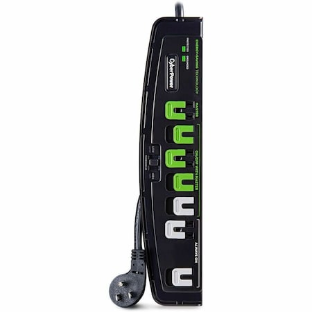 Cyberpower 7 Ol Energy Saving Surge Protector (4 Energy Saving, 1 Master),  P705G