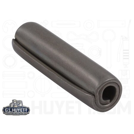 Huyett Coiled Spring Pin, Heavy Duty, 420 Stainless Steel, 0.375 in Dia x 1.375 in Length SPCSP-375-1375H