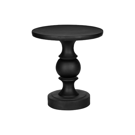 Monarch Specialties Accent Table 25"h, Indoor or Outdoor, Nightstand, Round, Side Table, Black, Transitional I 4162