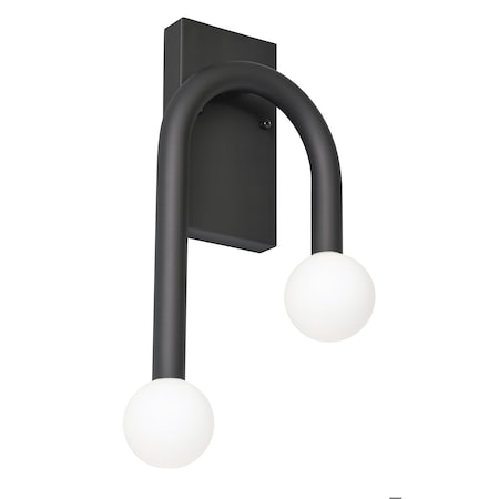 Afx Colette 17in LED Sconce - Black COES1017LAJUDBK