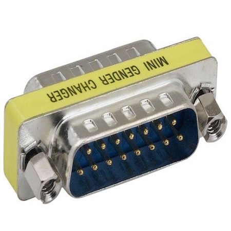 Sanoxy 2 PACK  DB15 Male to Male Mini Gender Changer SNX-CBL-LDR-DB208-9100
