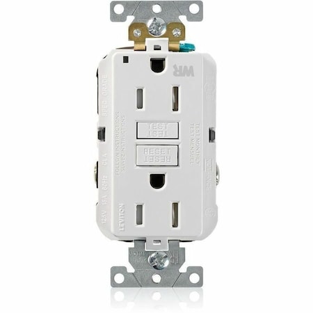 Leviton SmartlockPro GFCI 15A WR/TR/PI White G5262-WTW