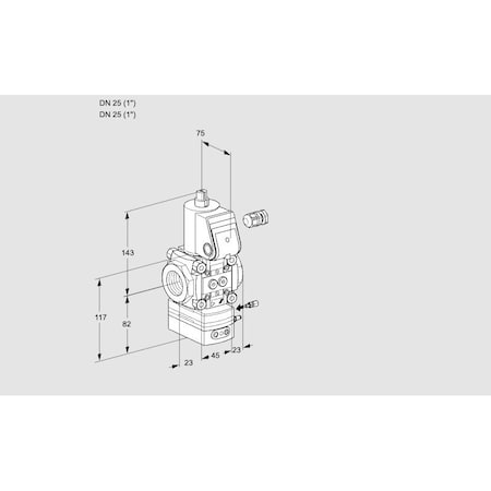 Honeywell Kromschroder REG, RTO, RP1, AIR/GAS W/SOL VLV VAG 125R/N KS88000273