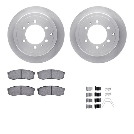 Dynamic Friction Co DFC Brake Rotor- Heavy Duty Brake Pad includes Hardware 6412-76025