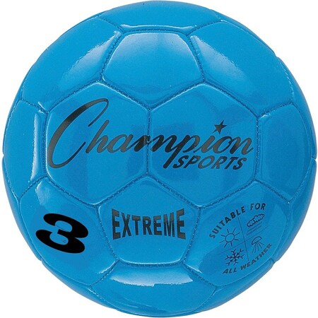 Champion Sports Extreme Soccer Ball, Size 3, Blue, 2PK EX3BL