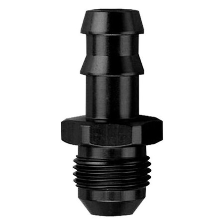 Light House Beauty 484106-BL -6 AN x 0.375 in. Hose Barb Fitting - Black LI1604367