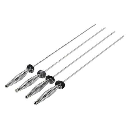 Mr Bar-B-Q Products Mr. BAR-B-Q Spiral Skewer, 17 in OAL, Steel Head, Cool Touch, Easy Grip Handle 40331Y