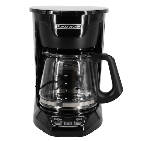 Black & Decker 12-Cup Programmable Coffee Maker with Vortex Technology in Black CM1110B