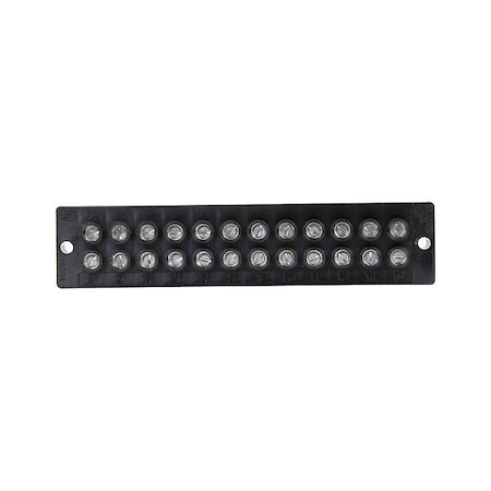 Eaton Bussmann Barrier Terminal Strip, 600 V, 12 Poles 14004-12