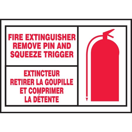 Accuform BILINGUAL FRENCH SIGNMULTILINGUAL FBLFXG513XVE