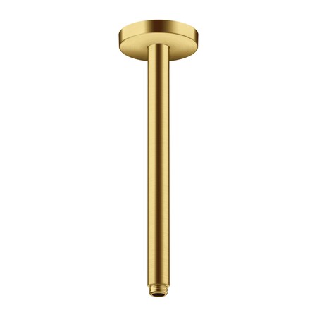 Axor ShowerSolutions Extension Pipe for Ceiling Mount, 12" in Brushed Gold Optic 26433251