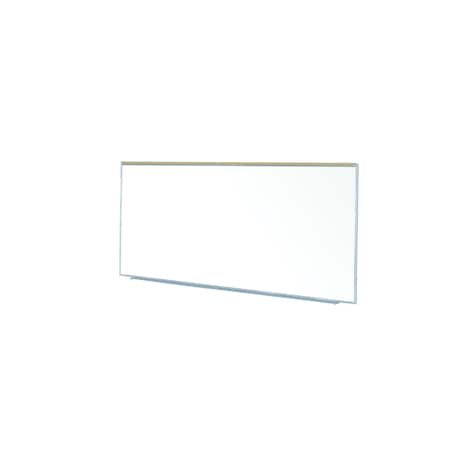 Ghent Proma Magnetic Porcelain Whiteboard, Aluminum Frame and Maprail, 5'H x 12'W M1P-512-1M