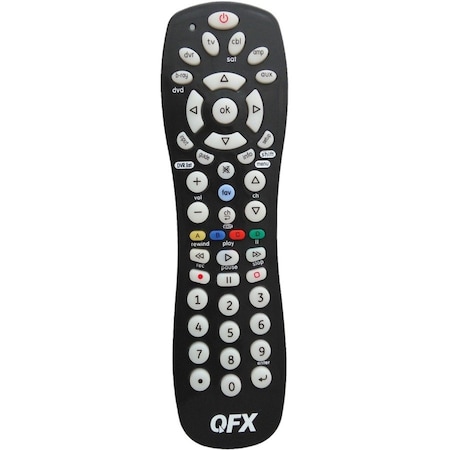 Qfx REM-6 6-in-1 Universal Remote with Glow-in-the-Dark Buttons REM-6